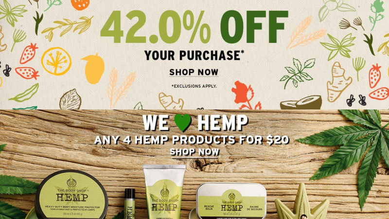 42% de descuento en tu compra | 4 por $20 en productos de cáñamo